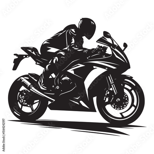 motorcycle on a white background
