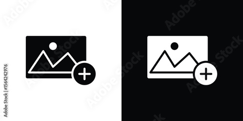 Add photos icon symbol illustration doodle design