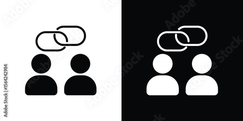 Affiliate link icon symbol illustration doodle design