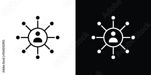 Affiliate marketing icon symbol illustration doodle design