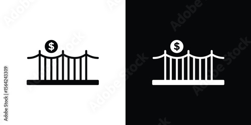 Bridging loan icon symbol illustration doodle design