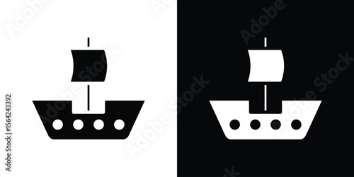 Caravel icon symbol illustration doodle design