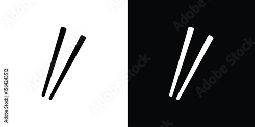 Chopsticks icon symbol illustration doodle design
