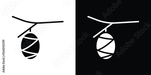 Cocoon icon symbol illustration doodle design