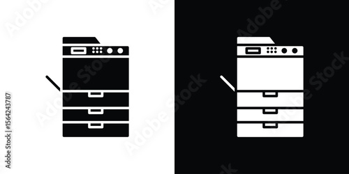Copier icon symbol illustration doodle design