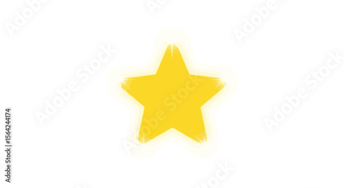 Vector watercolor yellow star clip art vector illustration, hand drawn star design element for graphic projects, 100 char
