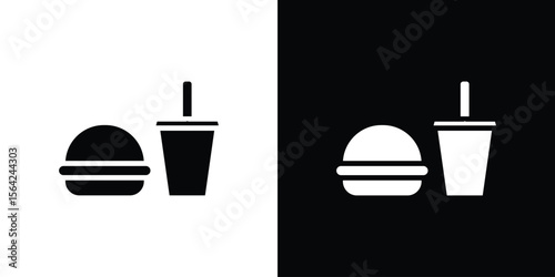 Fast food icon symbol illustration doodle design