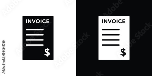 Invoice icon symbol illustration doodle design
