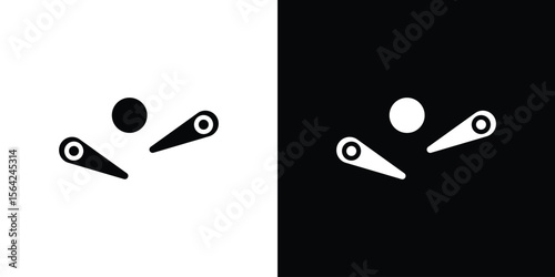 Pinball icon symbol illustration doodle design