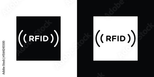 RFID icon symbol illustration doodle design
