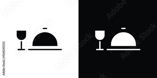 Room service icon symbol illustration doodle design