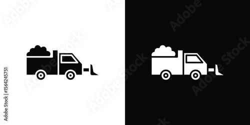 Snowplow icon symbol illustration doodle design