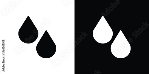 Tear drop icon symbol illustration doodle design