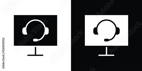 Tech support icon symbol illustration doodle design