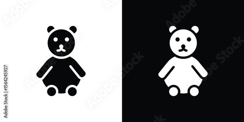 Teddy bear icon symbol illustration doodle design