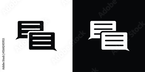 Text chat icon symbol illustration doodle design