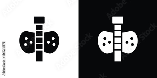 Thyroid icon symbol illustration doodle design