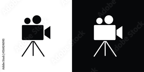 Video camera icon symbol illustration doodle design