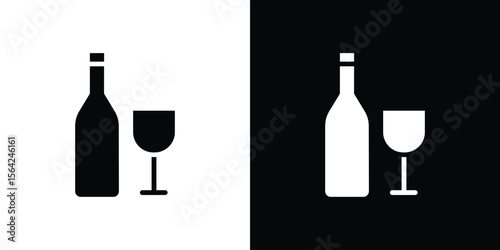 Vodka icon symbol illustration doodle design