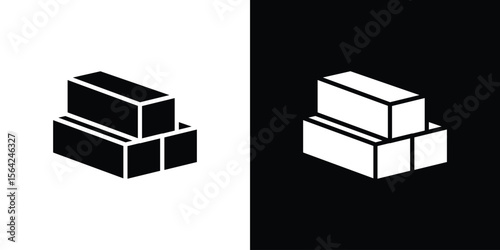 Wooden block icon symbol illustration doodle design