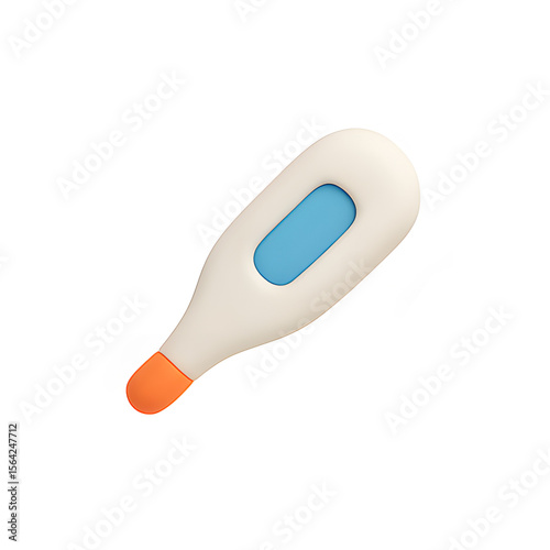 Thermometer 3D icon cute clay style