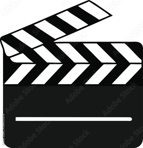 movie clapper board icon