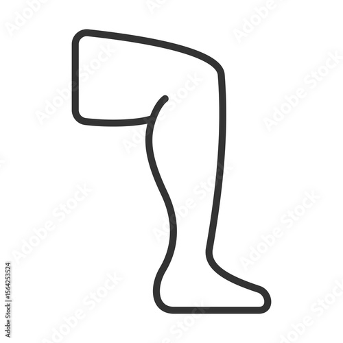 Leg Icon Outline Style. Vector Illustration Design