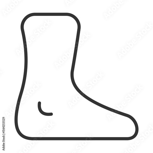 Foot Icon Outline Style. Vector Illustration Design