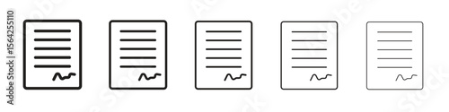 Agreement icon design symbol collection for graphic design. EPS 10