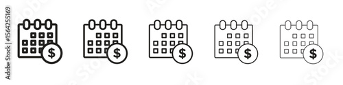 Annuity icon design symbol collection for graphic design. EPS 10