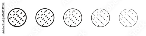 Anti skid feet icon design symbol collection for graphic design. EPS 10