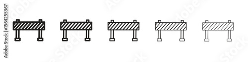 Barrier icon design symbol collection for graphic design. EPS 10