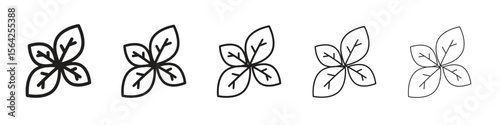 Basil icon design symbol collection for graphic design. EPS 10