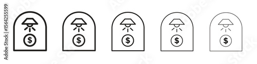 Business incubator icon design symbol collection for graphic design. EPS 10