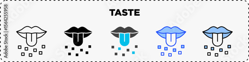 Taste Icon Pack Line Glyph Outline Icon