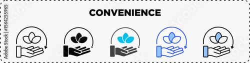 Convenience Icon Pack Line Glyph Outline Icon