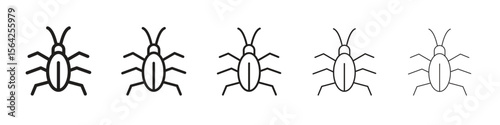 Cockroach icon design symbol collection for graphic design. EPS 10