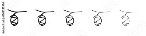 Cocoon icon design symbol collection for graphic design. EPS 10