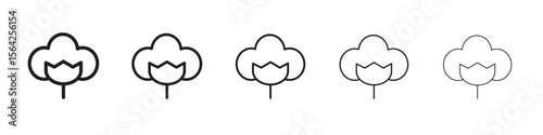 Cotton icon design symbol collection for graphic design. EPS 10