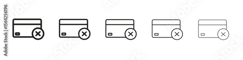 Credit limit icon design symbol collection for graphic design. EPS 10