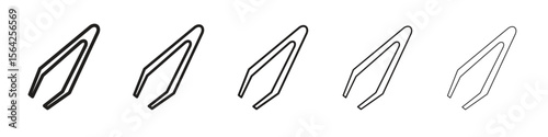 Eyebrow tweezers icon design symbol collection for graphic design. EPS 10