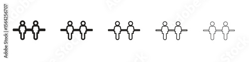 Foosball icon design symbol collection for graphic design. EPS 10