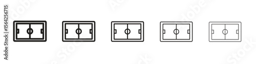 Football field icon design symbol collection for graphic design. EPS 10