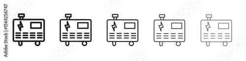 Generator icon design symbol collection for graphic design. EPS 10