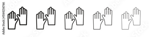 Gloves icon design symbol collection for graphic design. EPS 10