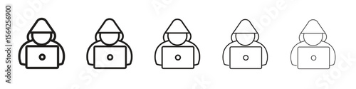 Hacker icon design symbol collection for graphic design. EPS 10