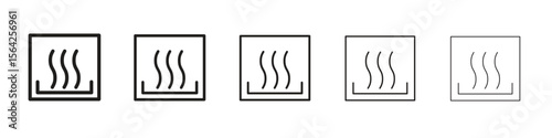 Hot icon design symbol collection for graphic design. EPS 10