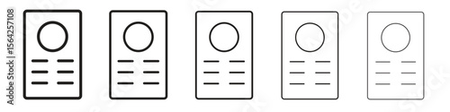 Intercom icon design symbol collection for graphic design. EPS 10