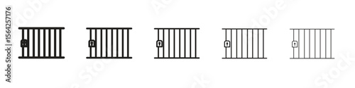 Jail icon design symbol collection for graphic design. EPS 10