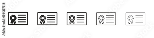 License icon design symbol collection for graphic design. EPS 10